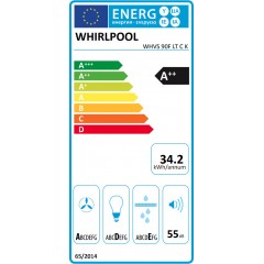 Whirlpool WHVS 90F LT C K Ελεύθερος Απορροφητήρας Whirlpool WHVS 90F LT C K Ελεύθερος Απορροφητήρας